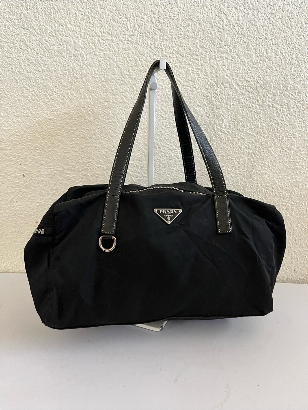 Prada nylon bowling bag
